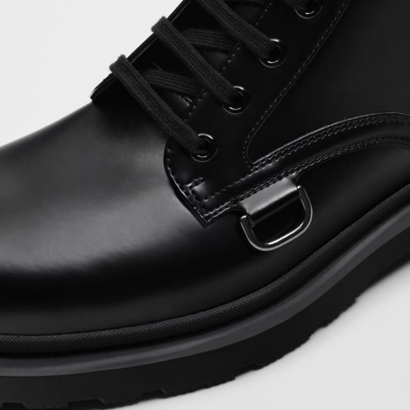 ZARA LACE-UP BOOTS - Picture 5 of 6